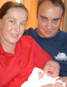 Amanda, Isabella & Colin Clark