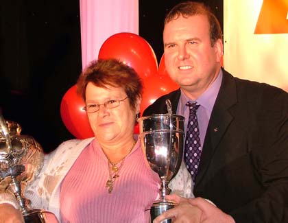 Hatfield Band: Receiving the trophy