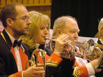 Dearham Band: Cornet section