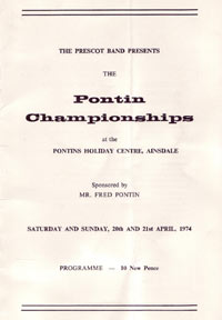 Pontins programme 1974
