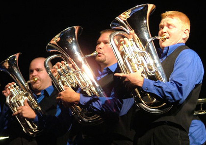 Buskers from Fountain City Brass Band