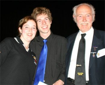 Jen and Josh with Ian Douglas