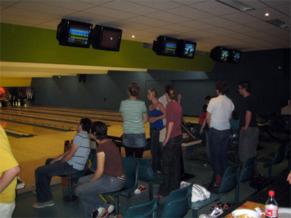 The bowling alley