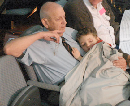 Ron Grice with Grandson