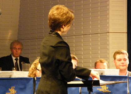 Conducting 'Salute to Youth