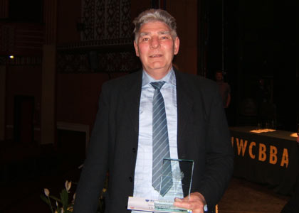 David Holland with Haslingden 3rd prize