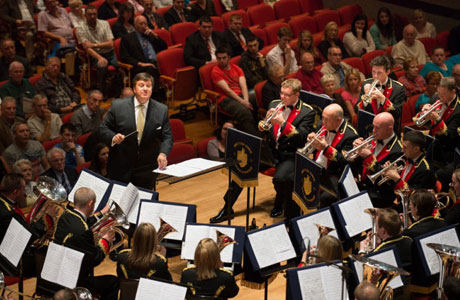 Black Dyke in action at Symphony Hall