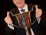 Allan Withington with the Stanley Boddington Memorial Trophy as winning conductor
CupNational