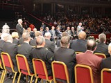 Howard Snell addresses the audience at the Nationals 2012
