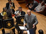 Nigel Seaman conducting Desford Colliery at the 2012 British Open