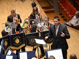 Paul Holland conducting Kirkintilloch at the 2012 British Open