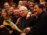 Black Dyke celebrate their win at the ENC 2012
