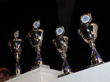 The
trophies await