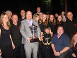 City of Cardiff
(Mellingriffith) 2 with MD Dewi Griffiths enjoy their victory at the Welsh Miners