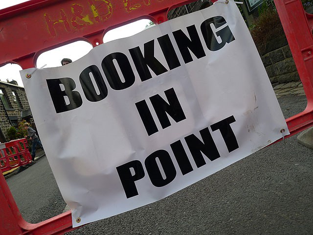 Booking in
