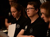 European Youth Brass Band rehearsing at the Kultur & Burgerhaus Delcanto Hall in 

Denzlingen