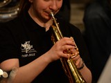 European Youth Brass Band rehearsing at the Kultur & Burgerhaus Delcanto Hall in 

Denzlingen