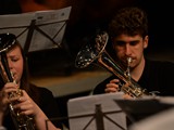 European Youth Brass Band rehearsing at the Kultur & Burgerhaus Delcanto Hall in 

Denzlingen