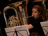 European Youth Brass Band rehearsing at the Kultur & Burgerhaus Delcanto Hall in 

Denzlingen