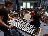 Oberosterreich rehearsal in Tiengen (Freiburg) prior to 

their European challenge.