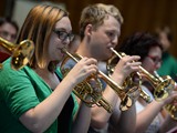 Oberosterreich rehearsal in Tiengen (Freiburg) prior to 

their European challenge.