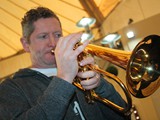 The Ray 

Farr Raw Brass flugel is tried out by Darren Harris