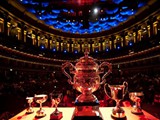 The National Final Trophy on stage
at the Albert Hall
