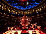 The National Final Trophy on stage
at the Albert Hall